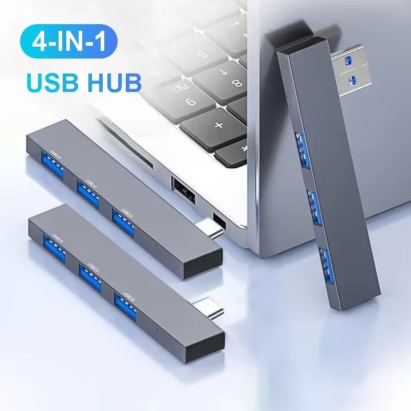 Type C Multiport Adapter - Hub USB 3.0 a 4 Porte,