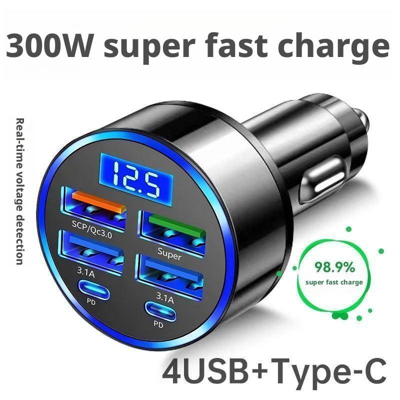 Type C Multiport Adapter - Caricabatteria da auto PD da 300