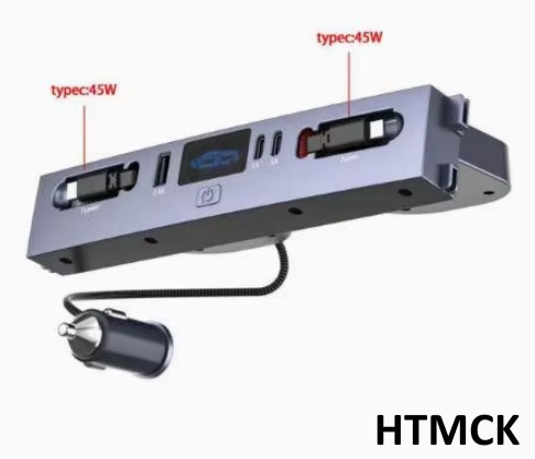 Type C Multiport Adapter - Hub Caricatore Auto Multi-Porta, Adattatore di