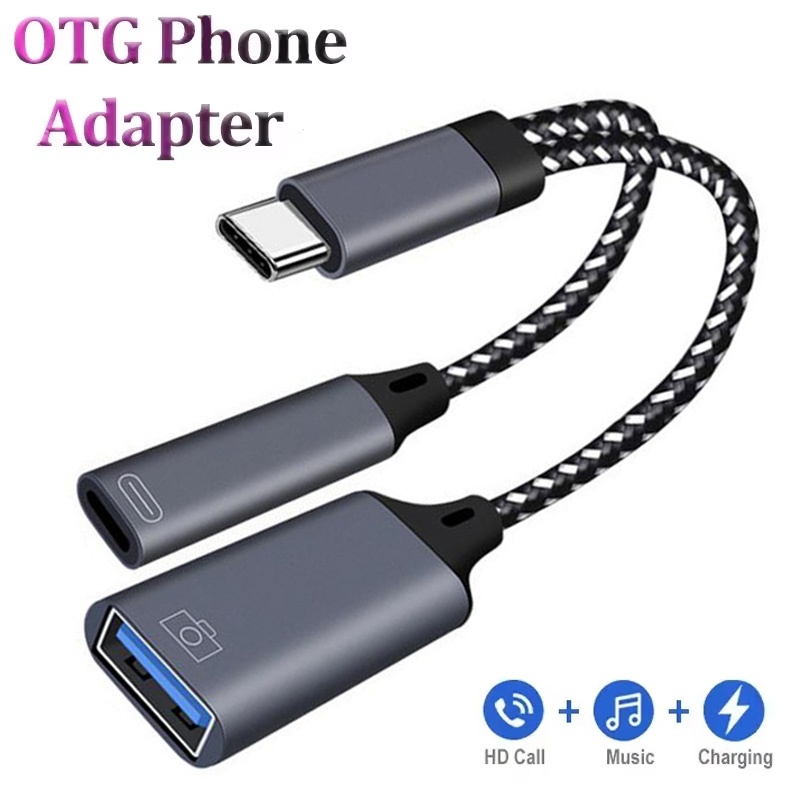 Type C Multiport Adapter - Cavo adattatore di ricarica OTG 2