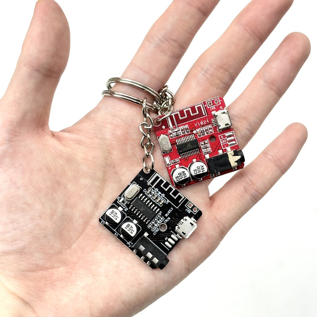 Tech Keychain Accessories - Portachiavi Stile Cyberpunk con Circuito Stampato,
