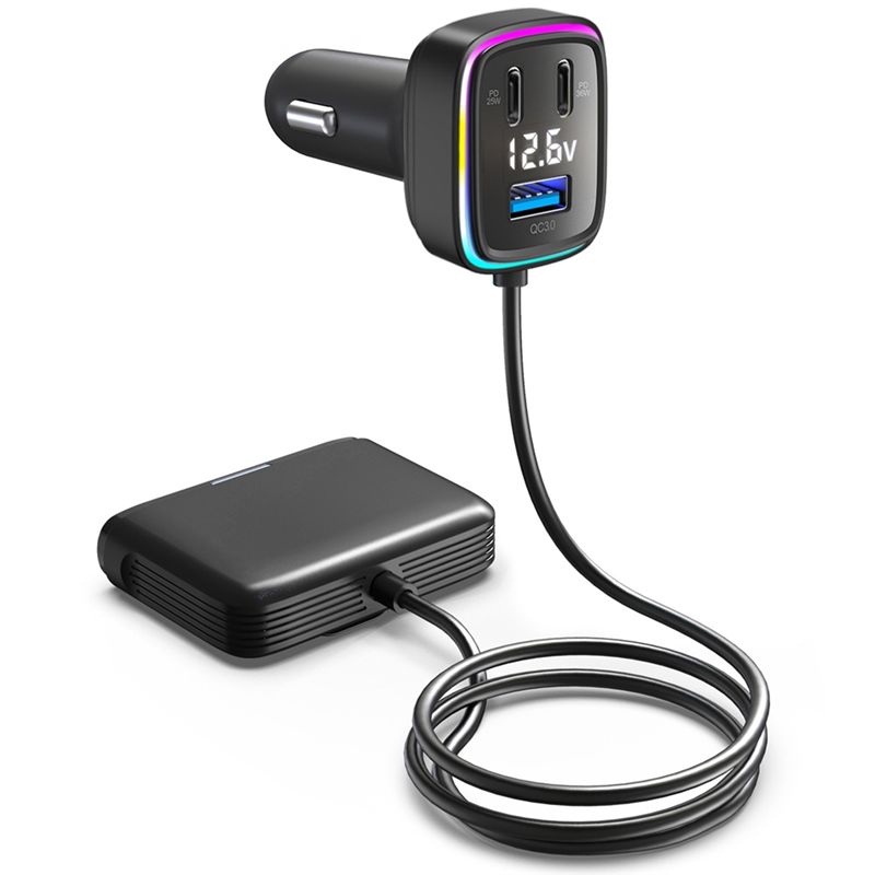 Type C Multiport Adapter - AB98-Adattatore per Auto a 6 Porte